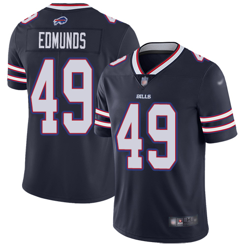 Men Buffalo Bills 49 Tremaine Edmunds Limited Navy Blue Inverted Legend NFL Jersey